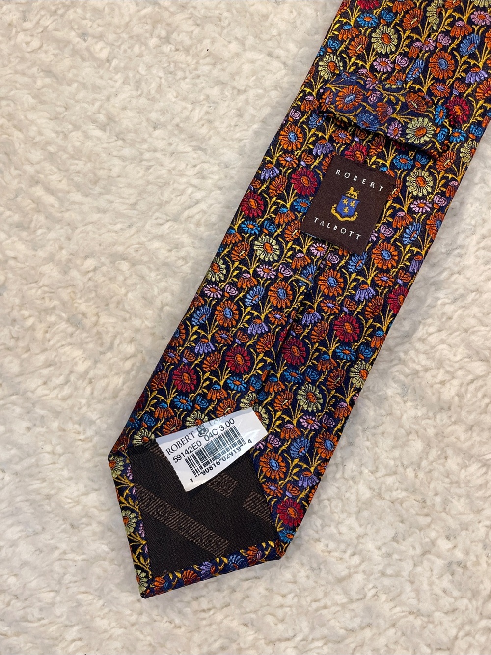 Robert Talbott Floral Necktie Best of Class 100% Silk Tie - Picture 9 of 9